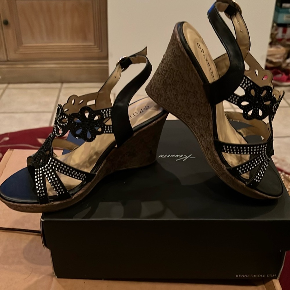 Patrizia Derna Sandals in Black Crystal Sz38 NEW - Picture 3 of 14